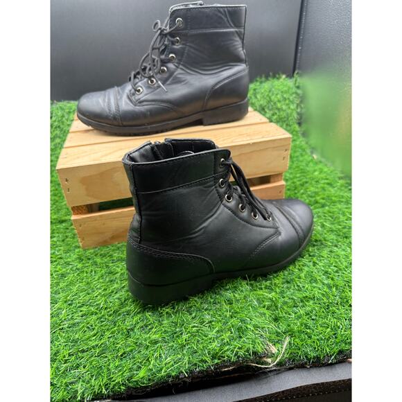TredSafe- NonSlip- Combat Boots- Black-Size 7.5M - Picture 1 of 10